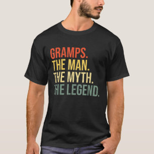 T-shirt Mens Gramps L'Homme Le Mythe La Légende Grand-Père