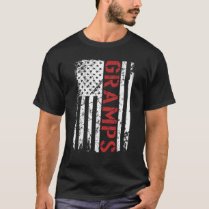 T-shirt Mens Gramps Nous Vintage Drapeau Américain Pour Pa