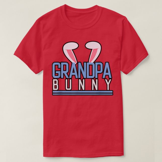 T-shirt Mens Grand-pa Bunny Costume mignon Famille Corresp (Design devant)