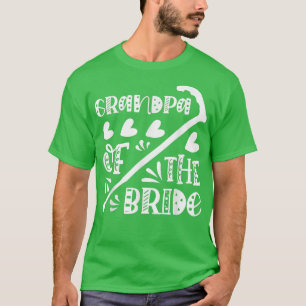 T-shirt Mens Grand-pa Of The Bride Cute Mariage et Bachelo