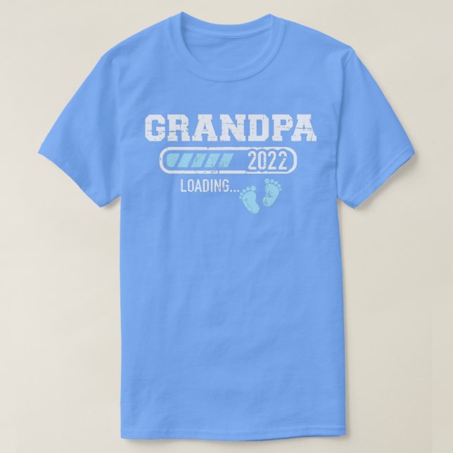 T-shirt Mens Grand-père 2022 chargement pour la grossesse  (Design devant)