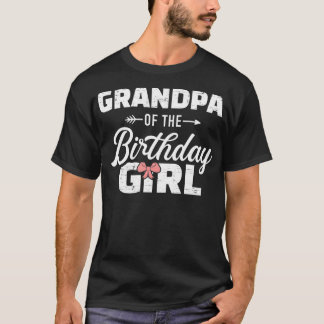 T-shirt Mens Grand-père de la petite-fille d'anniversaire
