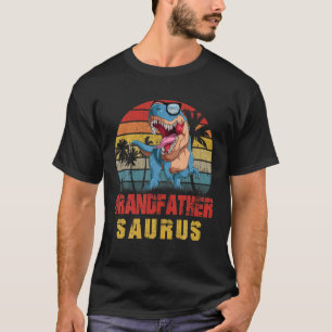 T-shirt Mens Grand-père Saurus Dinosaure Grandpèresaurus