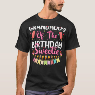 T-shirt Mens Grandaddy Of The Birthday Sweetie Ice Cream F