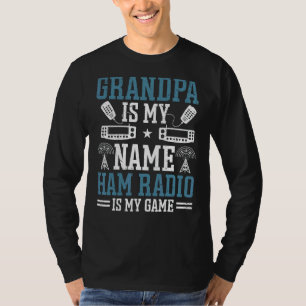 T-shirt Mens Grandpa Ham Radio Gear Ham Opérateur Amateur