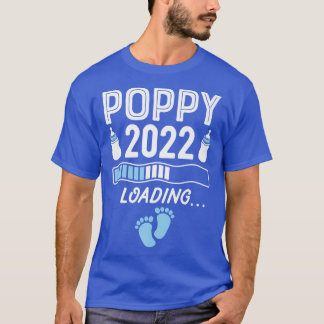 T-shirt Mens Grandpa Poppy 2022 Chargement Grossesse Grand