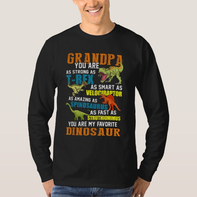 T-shirt Mens Grandpasaurus T Rex Dinosaur Grandpa Saurus F (Devant)