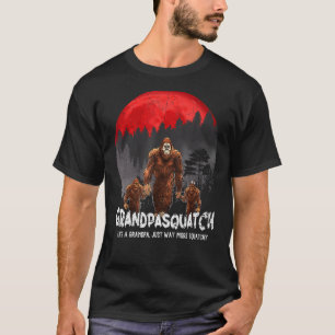 T-shirt Mens Grandpasquatatch Comme Un Grand-Père Juste Be