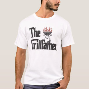 T-shirt Mens Grillfather Barbeque Et Grilling Mens