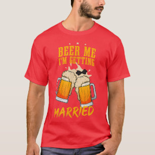 T-shirt Mens Groom Groomsmen Bachelor Wedding Party Beer L