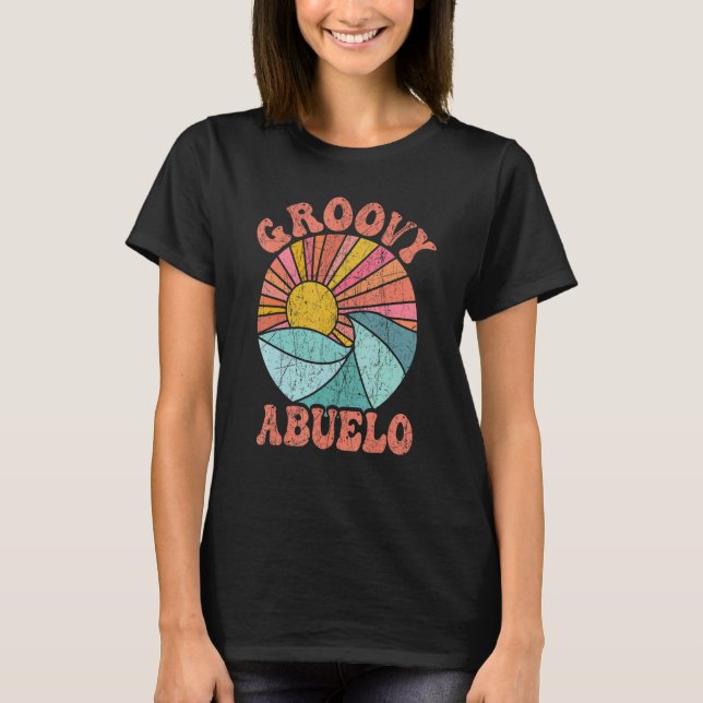 T-shirt Mens Groovy Abuelo 70s Aesthetic Nostalgia 1970's  (Devant)