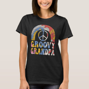 T-shirt Mens Groovy Grandpa 70s Aesthetic Nostalgia 1970's