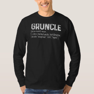 T-shirt Mens Gruncle Définition Tee De Niece Nephew