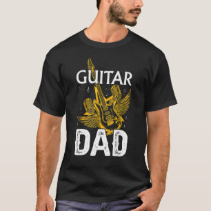 T-shirt Mens Guitare Papa Guitare Joueur Père Guitariste
