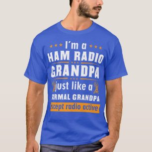 T-shirt Mens Ham Radio Opérateur Hobbyiste Récepteur Grand