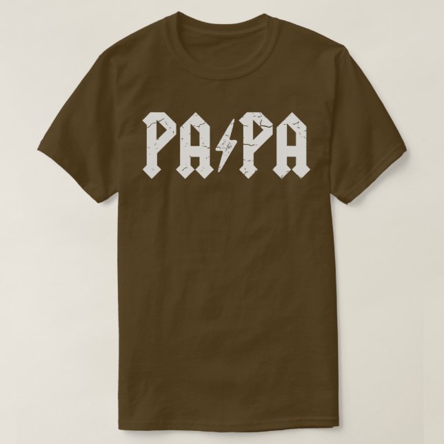 T-shirt Mens Hard Rock Papa Papa Feu Feu (Design devant)