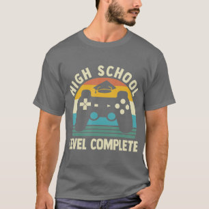 T-shirt Mens High School Level Complet Graduation 2022
