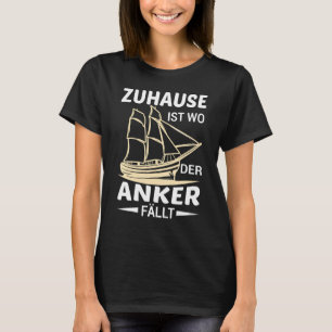 T-shirt Mens Home Est Là Où L'Ancre Tombe Capitaine Crusad