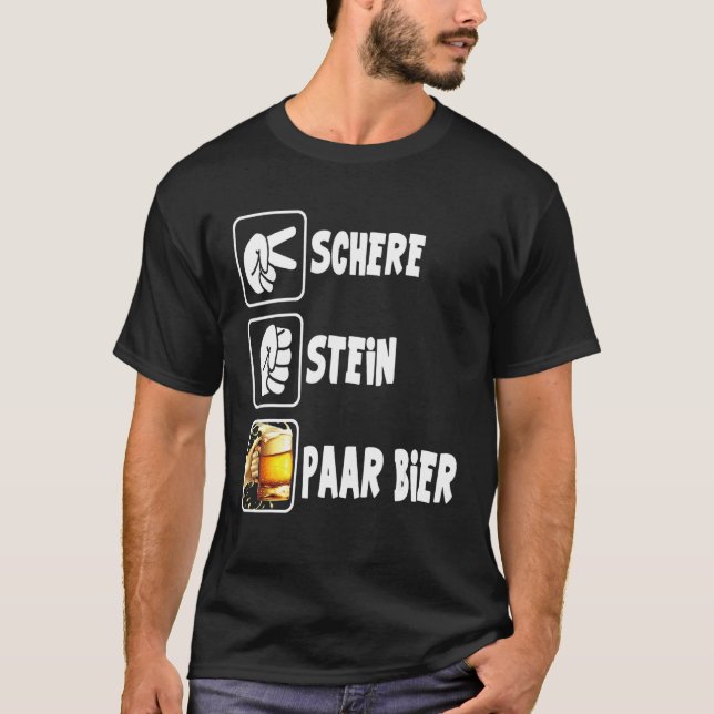 T-shirt Mens Hops Malt Outfit Alcool Barrel Ciseaux de biè (Devant)