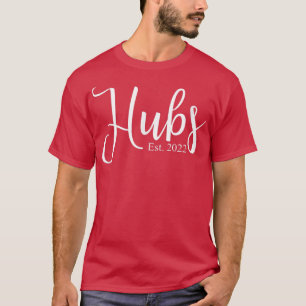 T-shirt Mens Hubs 2022 Matching Mariage mûte New Husband 2