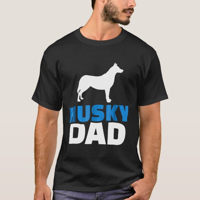 T-shirt Mens Husky Papa (Devant)