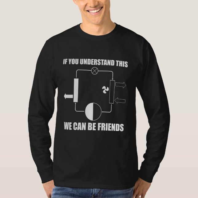 T-shirt Mens  HVAC Tech AC Repairman Technician We Can be  (Devant)