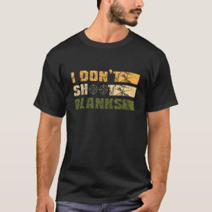 T-shirt Mens I Don't Shoot Blanks Faire-part de grossesse