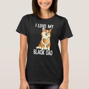 T-shirt Mens I Love My Black Papa Black History Mois migno