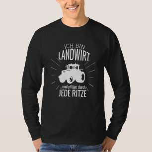 T-shirt Mens Ich Bin Landwirt Und Pflüge Durch Jedem Ritze