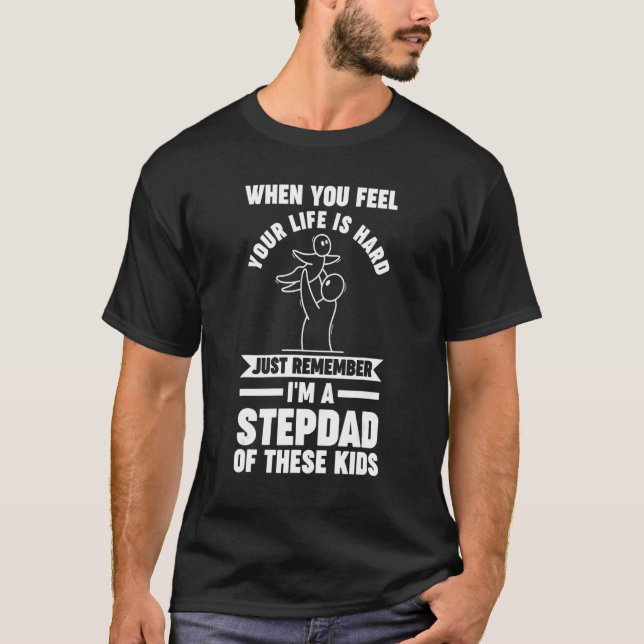 T-shirt Mens I'm a Stepdad of these kids Stepdad (Devant)