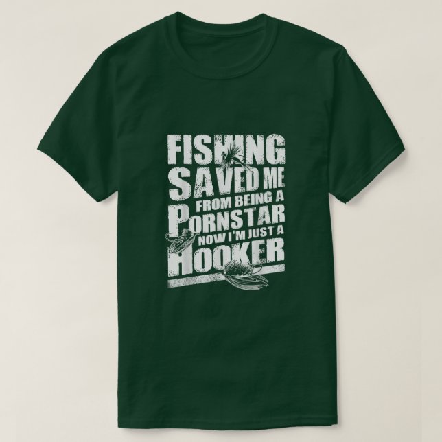 T-shirt Mens Im Just A HookerFunny Pêche s pour les hommes (Design devant)