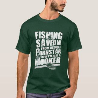 T-shirt Mens Im Just A HookerFunny Pêche s pour les hommes
