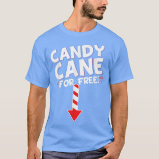T-shirt Mens Inappropriate Candy Cane Adult Hummor Christm