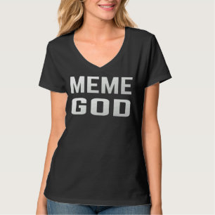 T-shirt Mens Internet mèmes mème Dieu