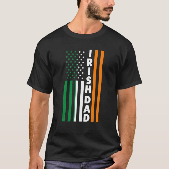 T-shirt Mens Irish Dad Irland Irish Dad (Devant)