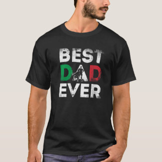 T-shirt Mens Italien Papa Italie Père Superhero Hero Premi