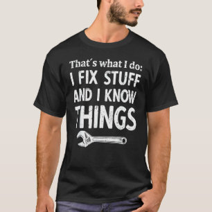 T-shirt Mens Je Corrige Des Stuff Et Je Connais Des Choses