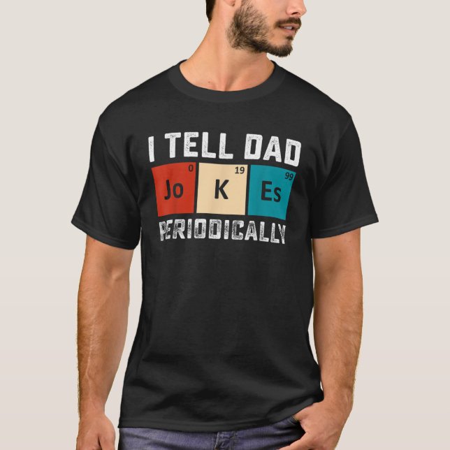T-shirt Mens Je Dis À Papa De Plaisanter Périodiquement Po (Devant)