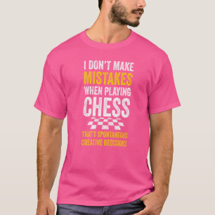 T-shirt Mens Je Ne Fais Pas D'Erreurs Quand Je Joue Au Cre