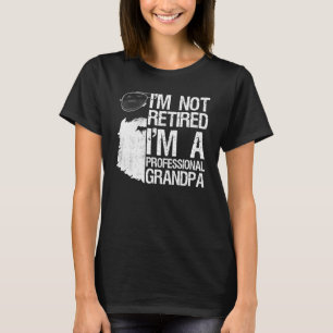 T-shirt Mens Je Ne Suis Pas Retraité Grand-Père Profession