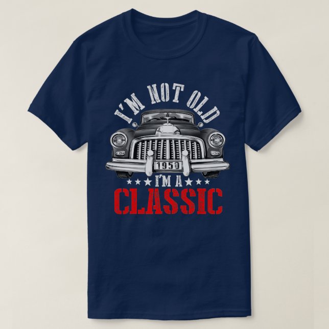 T-shirt Mens Je Ne Suis Pas Vieux Je Suis Un Classique 195 (Design devant)
