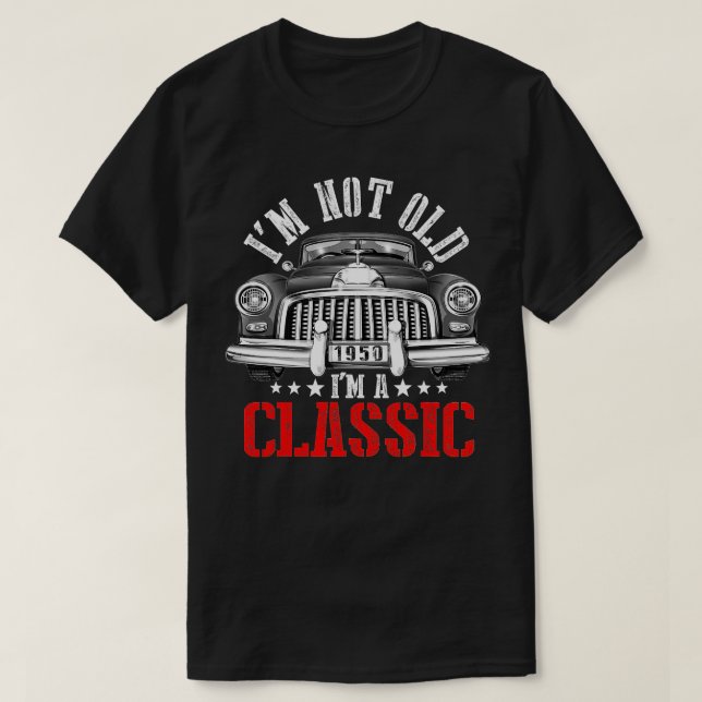 T-shirt Mens Je Ne Suis Pas Vieux Je Suis Un Classique 195 (Design devant)