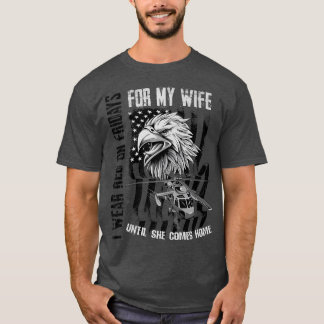T-shirt Mens Je Porte Rouge Vendredi Femme Mari Militaire