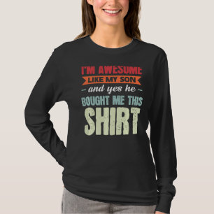 T-shirt Mens Je suis génial comme mon fils Papa Fils 2