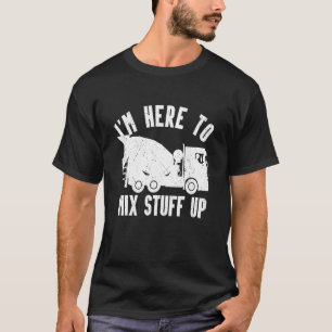 T-shirt Mens Je suis ici pour mélanger des trucs sur le di