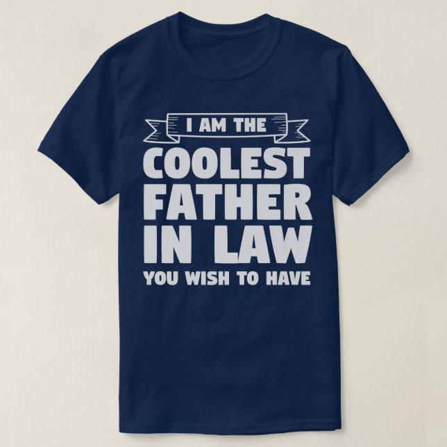T-shirt Mens Je suis le père le plus cool en droit fils en (Design devant)