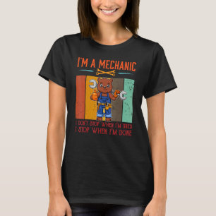 T-shirt Mens Je suis Mécanique Stop Quand Je Suis Fait Méc
