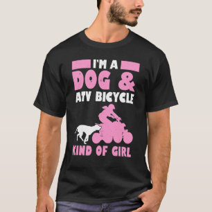 T-shirt Mens Je Suis Un Chien Et Un Vélo Atv Genre De Fill