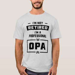 T-shirt Mens Je suis un Opa professionnel cadeau à la retr