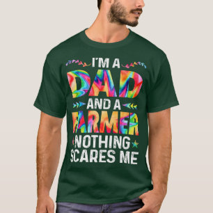 T-shirt Mens Je suis un papa et un fermier Drôle Fête des 